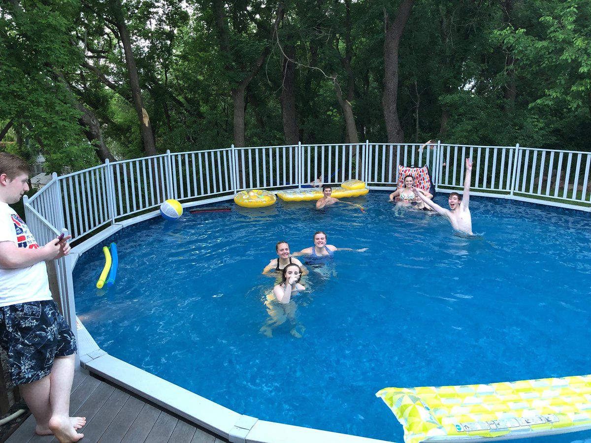 Fun times at the New Dimension end of the year pool party! 🏊‍♂️