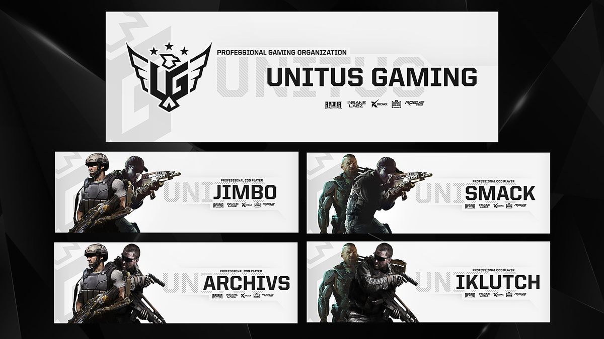 ArtsLavish's tweet photo. Matching Team Headers For @UnitusGG
Rts And Feedback Is Appreciated.
#UnitusChallenge https://t.co/3tT6jsm21t