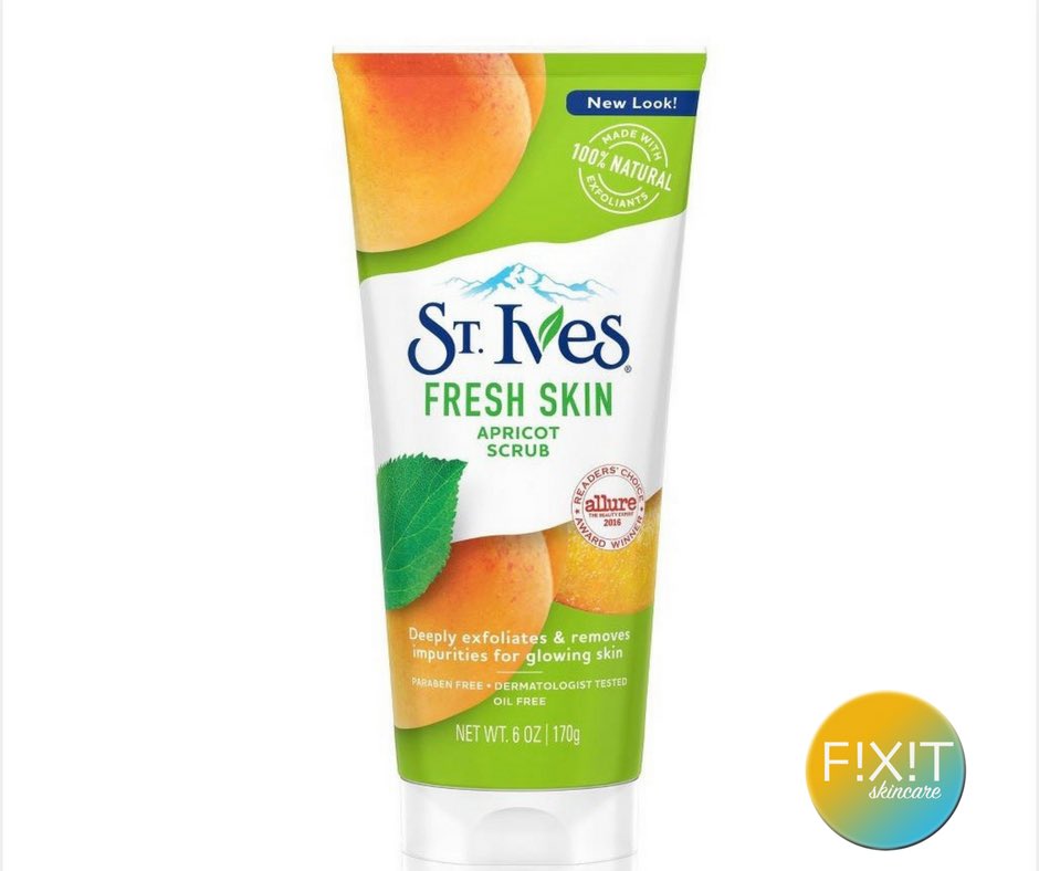 FIXITskincare's tweet photo. St.IVES! Please say NO! Use gentle scrubs on your face. This should be used for your body or feet! #scrubs #gentlescrubs #exfoliate #skincare #skincaretips #skincareblogger #beautytips #beautycare #healthyskin #dewyskin https://t.co/Ncr5YMfajz