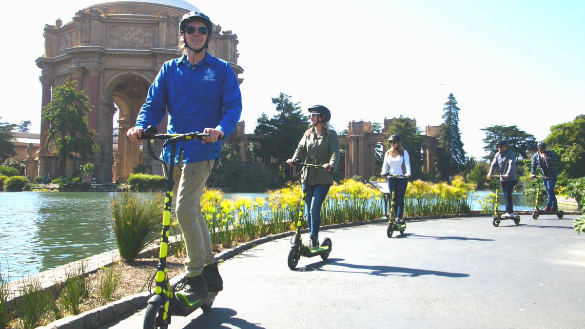 sfscootertours's tweet photo. For you folks with #scooterwithdrawal We donβt do #docklessscooter but we do offer fully guided #scootertours in #SanFrancisco on kick butt #electricscooters @SFTravelAssn @TheWharfSF @VisitCA @sfscootertours #scootersbehaving #wefollowtherules https://t.co/UM562FaIkM