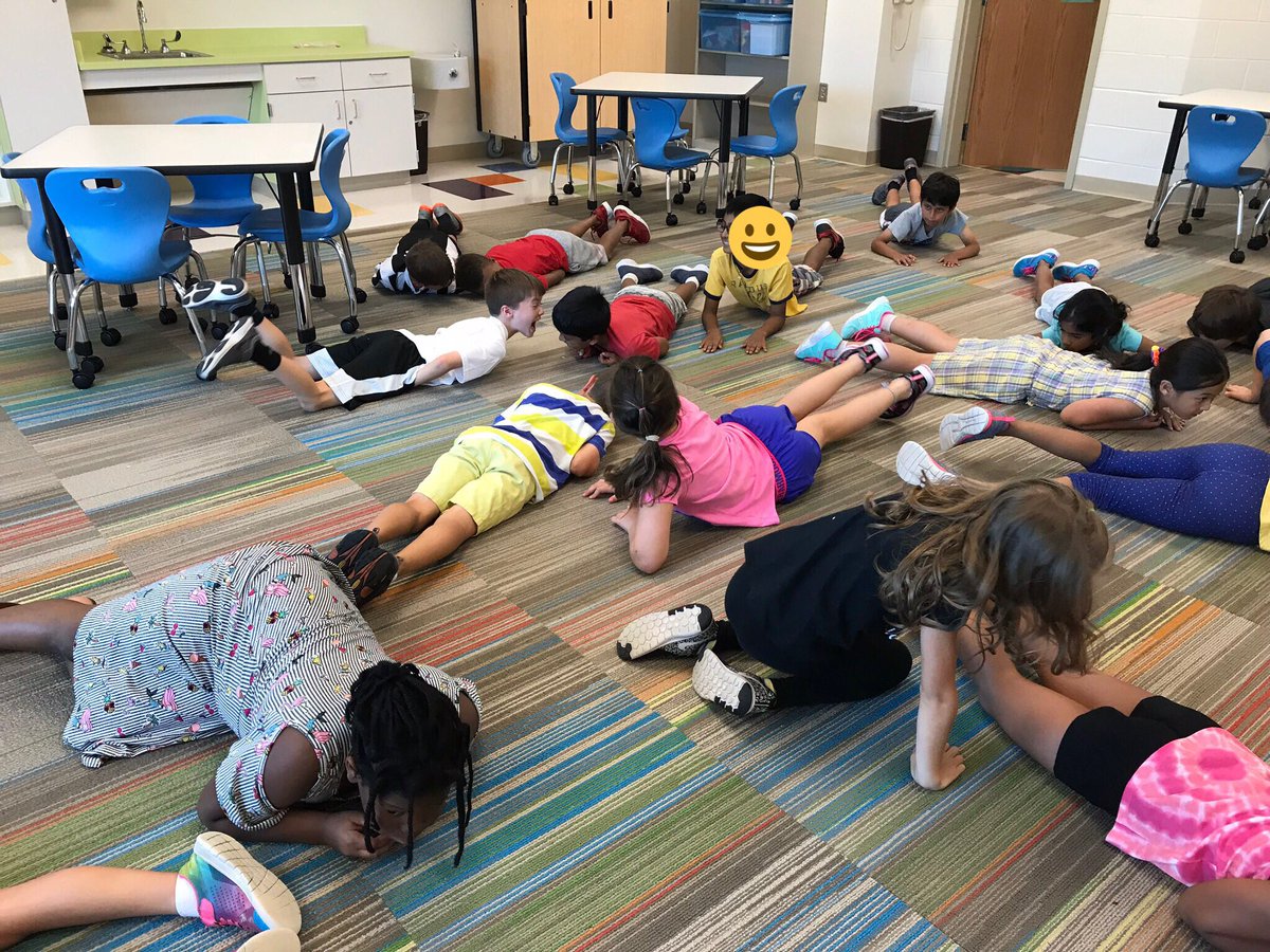 MolinaroAllison's tweet photo. Acting out butterfly metamorphosis...crunching, munching caterpillars 🐛and pupae in a chrysalis 🦋 @woesecond https://t.co/wwATfTySSi