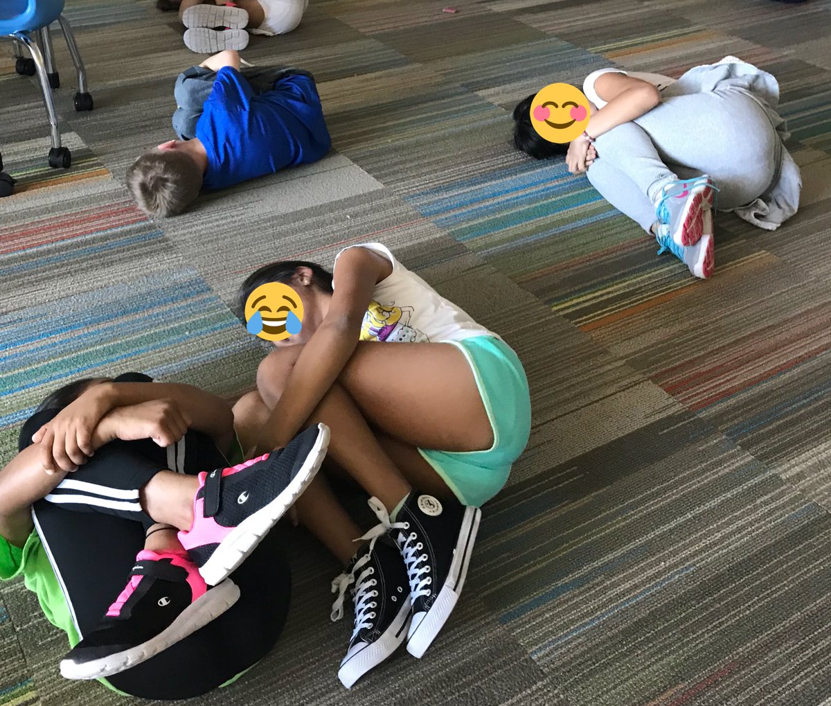 MolinaroAllison's tweet photo. Acting out butterfly metamorphosis...crunching, munching caterpillars 🐛and pupae in a chrysalis 🦋 @woesecond https://t.co/wwATfTySSi