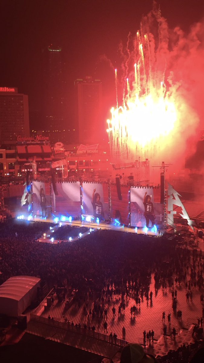 themackster96's tweet photo. One year ago today was the greatest day ever in my life! My life dream was to see Metallica and I got to experience it with my dad! June 4th, 2017 is a day that I will never forget! #MetInSTL #mff #MetallicaFamilyForever #riff @Metallica @KirkHammett @RobertTrujillo @larsulrich https://t.co/Fcp4VDSMAq