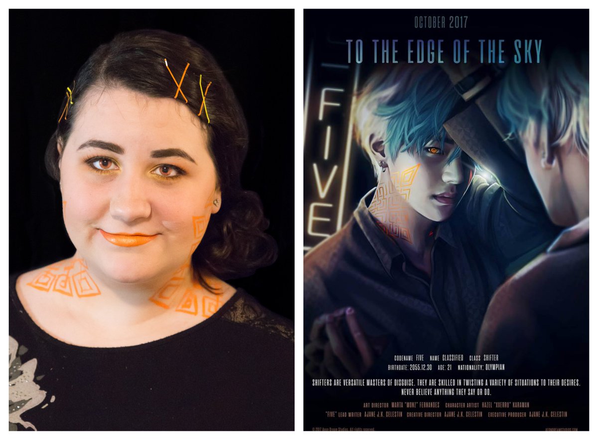 paradise95z's tweet image. #OperativeFive makeup! Five is my favorite operative for a few reasons so doing this look was special. I'm really into the orange eyes, but I think I might have gone overboard with the bobby pins XD @AeonDreamStudio #TTEOTS #TTEOTSxBTS #TTEOTSFA