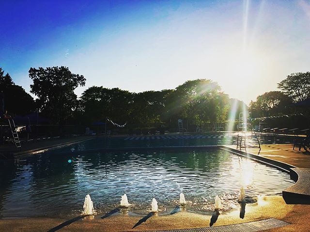 Not as hot this week, but equally refreshing. Gotta love these early summer nights. #poollife #a2georgetown #swimming #pool #family #friends #gopenguins #annarbor