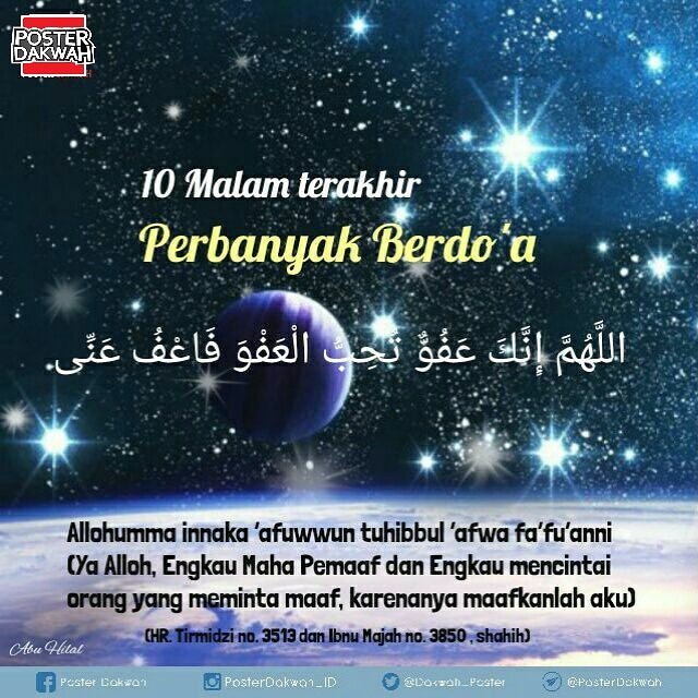 Malam terakhir 10 doa Bacaan Doa