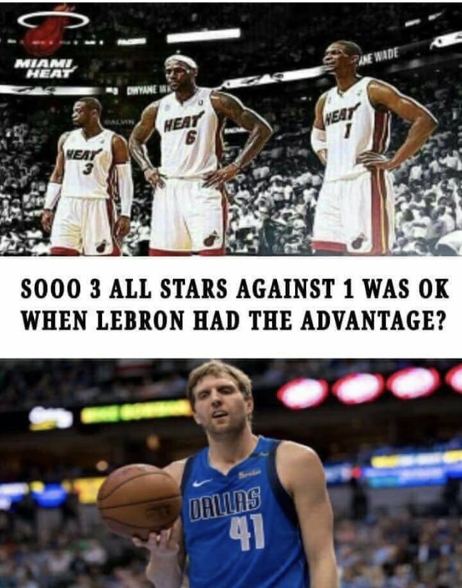 MichaelRapaport's tweet photo. Nobody treated Dirk like an Underdog when he played the
 Miami Heatles in there primes. https://t.co/bjq5zGffFX