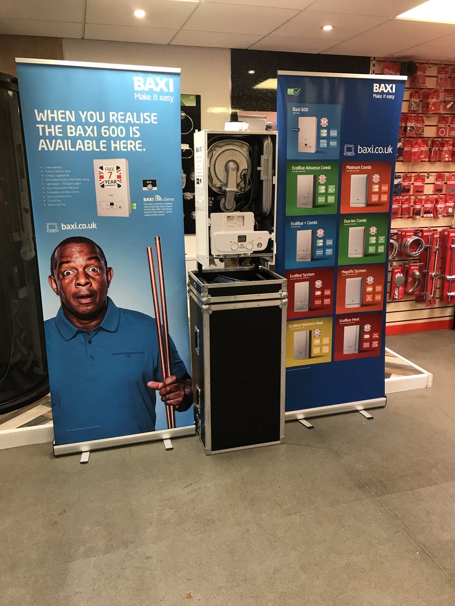 Pop into @Plumbase Derby Alfreton Road DE21 4AY and see @AlanJackGraves and the Baxi 600 boiler #P2BP #Plumbase #Baxi #7yearwarranty #29.5kg