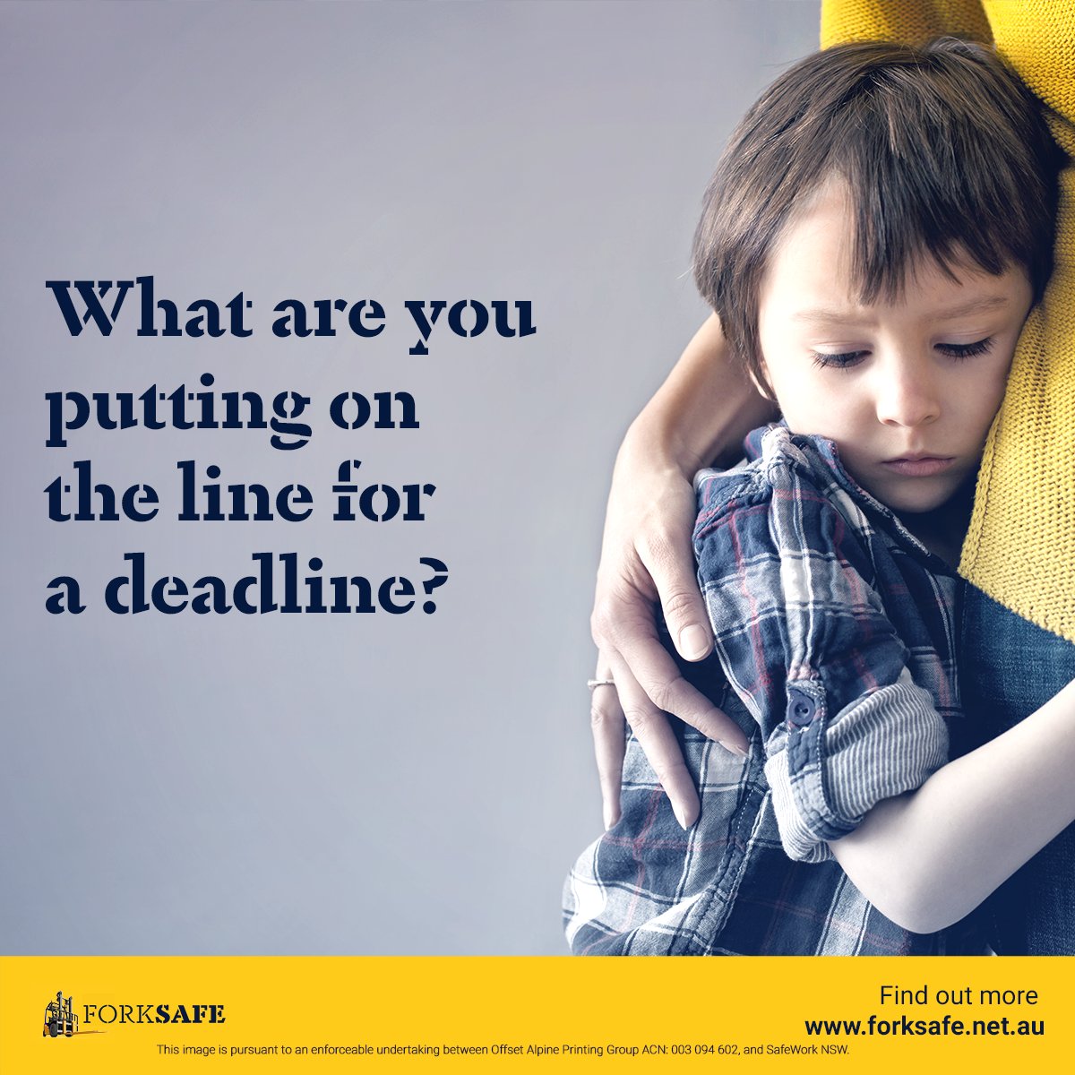 Fork_Safe's tweet photo. It's not just about you. What else are you risking by taking that shortcut? #ForkliftSafety #WorkplaceSafety #OHS https://t.co/g06vqvtY6v
