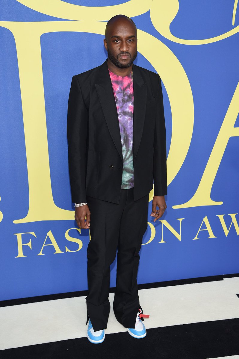 B/R Kicks on X: .@virgilabloh wearing the “UNC” Off-White Air Jordan 1 at  the #CFDAAwards  / X