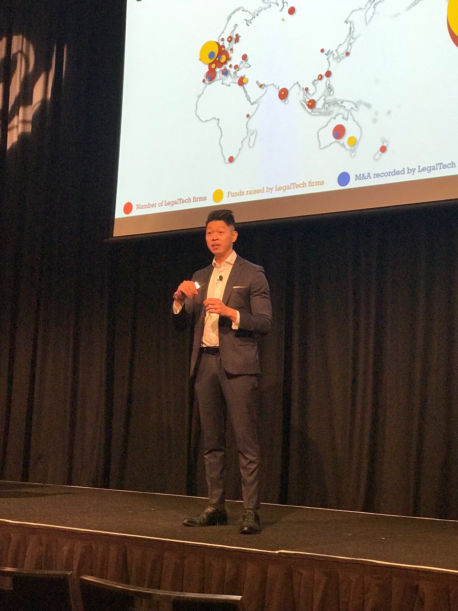 Data shows E-discovery and document automation highest representation in legal tech industry. It’s a buyers market. We all need to pay attention. Great stuff. <a href="/EricJYChin/">Eric Chin</a> #LegalTechFest