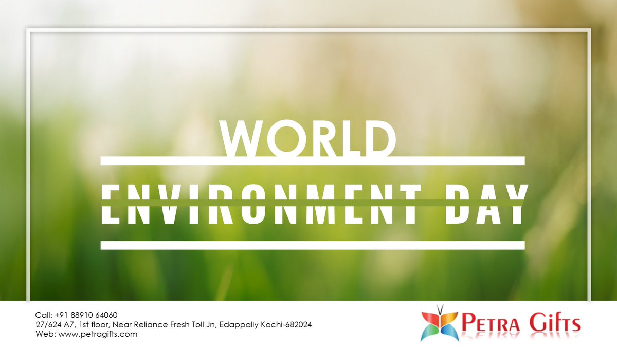 Save the green, let the earth smile. World Environment Day! petragifts.com #EnvironmentDay #June5 #PetraGifts