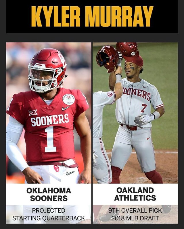 Kyler Murray played football and baseball in high school. Then he played both in college. Then he got drafted 9th overall but some people want to specialize in one sport as a freshman. Why are you specializing again? #specializationlimitsyou