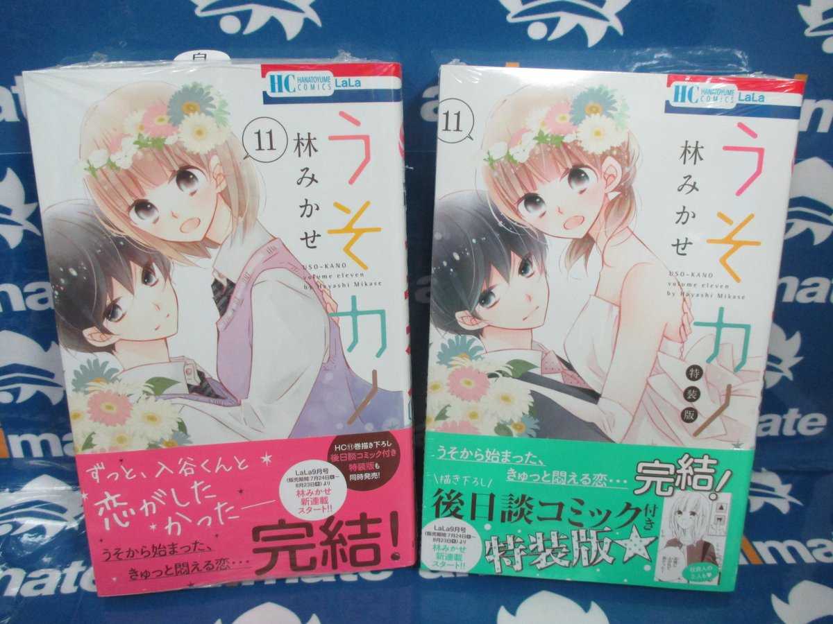 アニメイト梅田 V Twitter 書籍新刊情報 うそから始まった恋がついに完結 うそカノ 11 通常版 本日発売ウメ 描き下ろしの後日談コミックつき特装版も発売中です 書籍新刊棚にて展開中 アニメイトブックフェア18 開催中のこの機会に是非お越しください