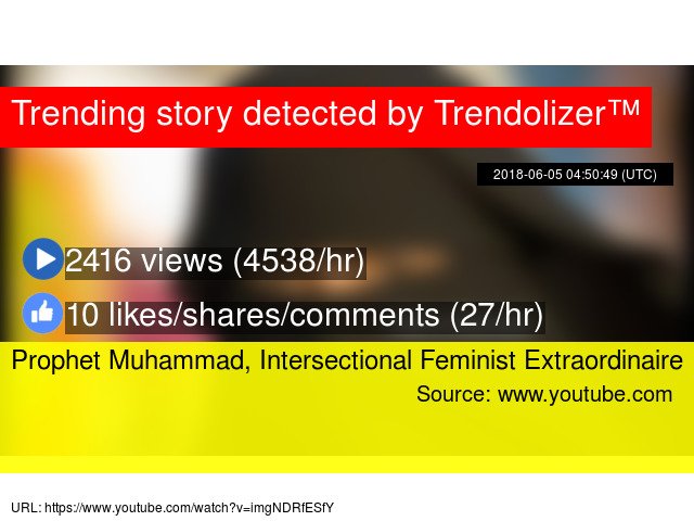 Feminismolizer's tweet image. Prophet Muhammad, Intersectional Feminist Extraordinaire #Makersupport #www.patreon.com/sargon #PAYPAL feminism.trendolizer.com/2018/06/prophe…