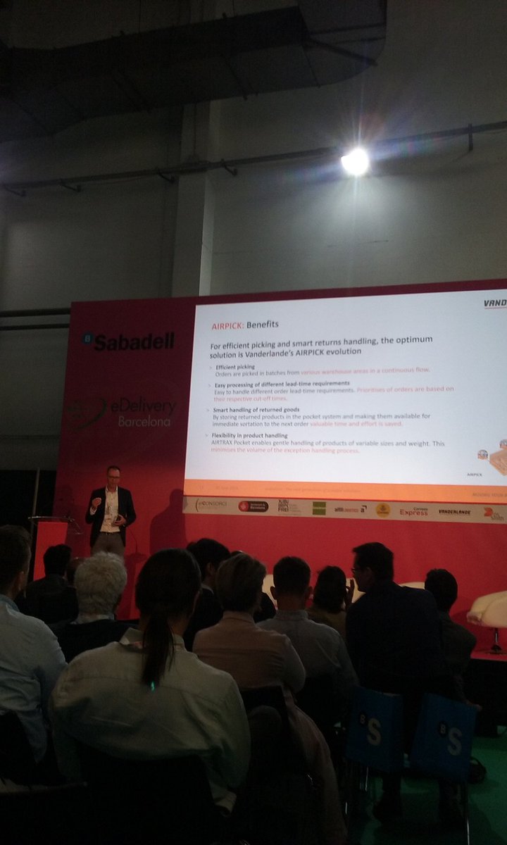 myaLogistica's tweet image. E fulfillment soluciones para el problema de los retornos #ecommerce .@eDeliveryBCN Rubén Jakobs .@Vanderlande #fastpick