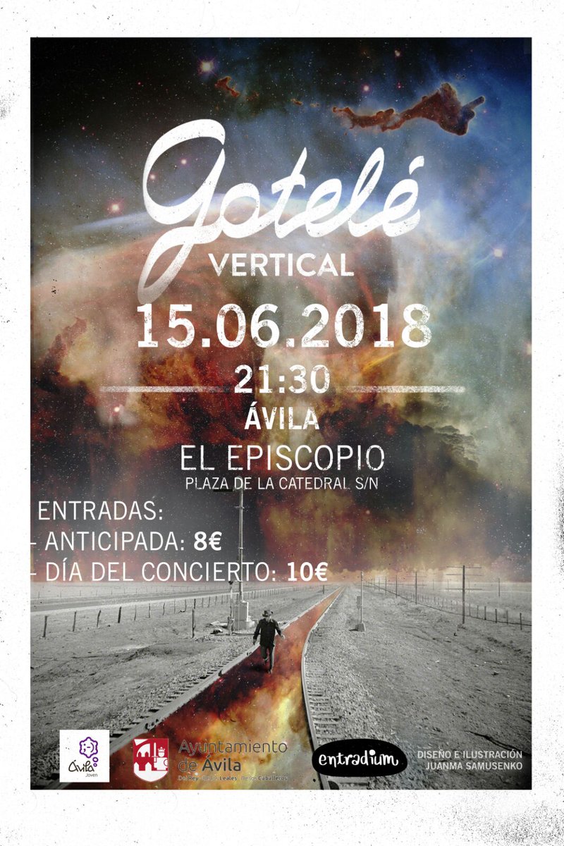 ¡¡A eso de las 14 estaremos en <a href="/RTVEcyl/">RTVE Castilla y León</a> hablando de Vertical  y de la presentación en Ávila!! 
#Avila #Gotelé #Vertical
 entradium.com/entradas/gotel…