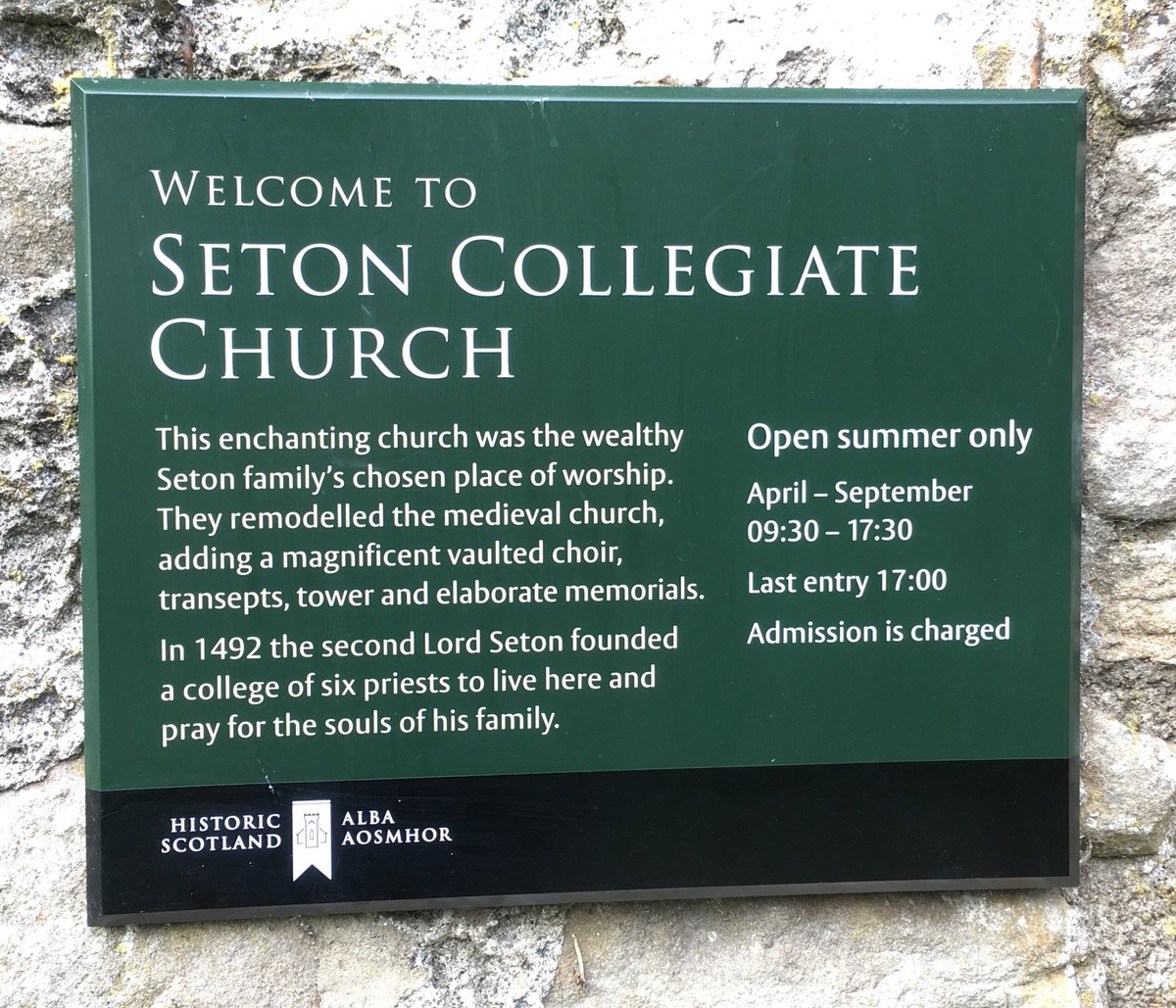 The fabulously tranquil Seton Collegiate Church in #eastlothian by <a href="/welovehistory/">Historic Scotland</a> (and as usual, a very helpful and informative member of staff)