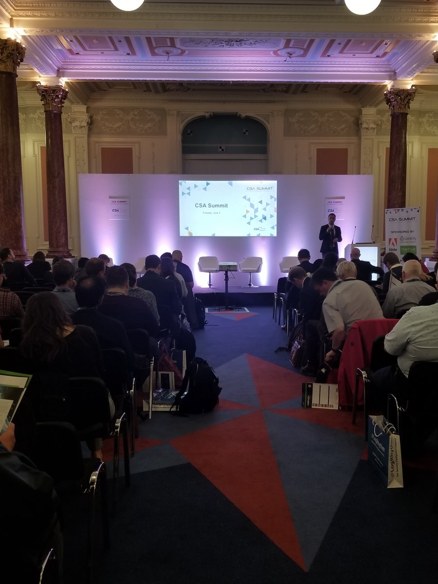 cloudsa's tweet photo. Daniele Catteddu, our CTO, kicking off the #CSASummit18 https://t.co/rSPnxrnXwJ