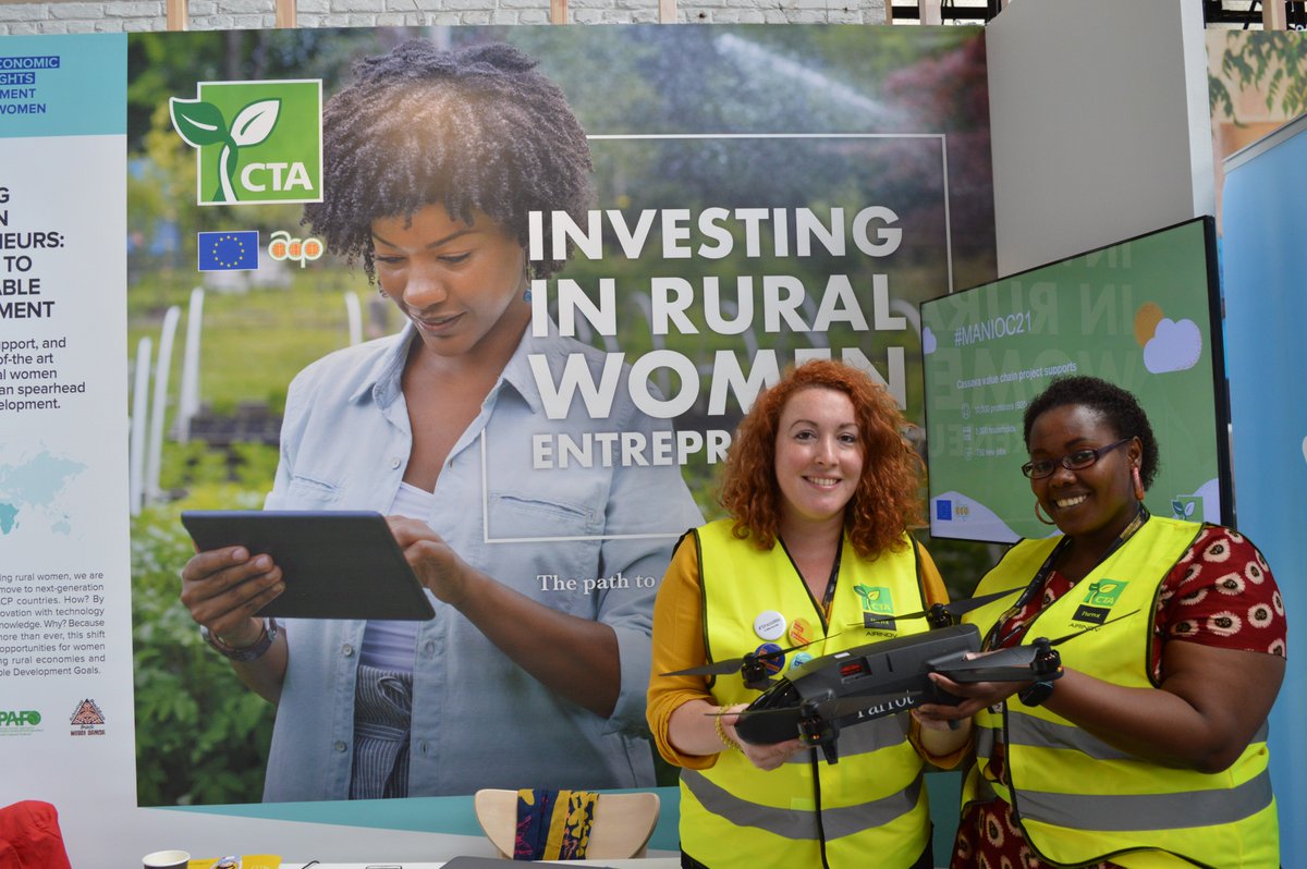 CTAflash's tweet photo. At #EDD18 @CTAflash is partnering with @Airinov / @Parrot to showcase how drones can support agricultural development. Meet us, with Tanzanian drone operator @rhysrose, at stand 23 to learn more about the possibilities new tech offer. #UAV4ag https://t.co/0z6drNXHdr