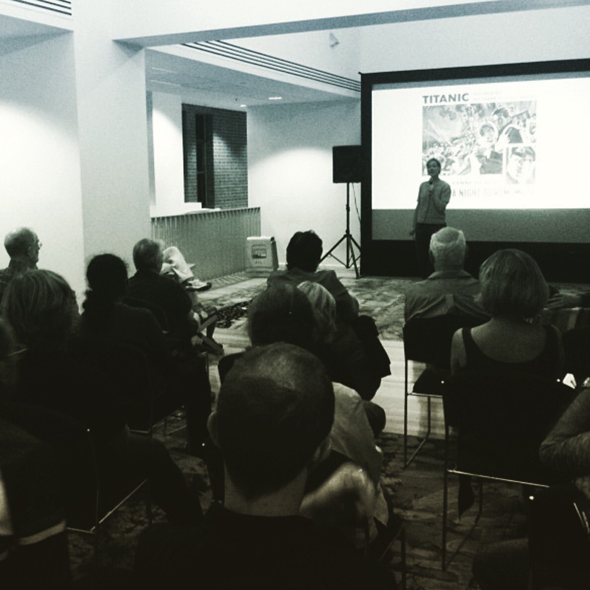 Our Titanic screening of ‘A Night To Remember’ at the <a href="/SLSA/">State Library of South Australia</a> #titanic #movienight