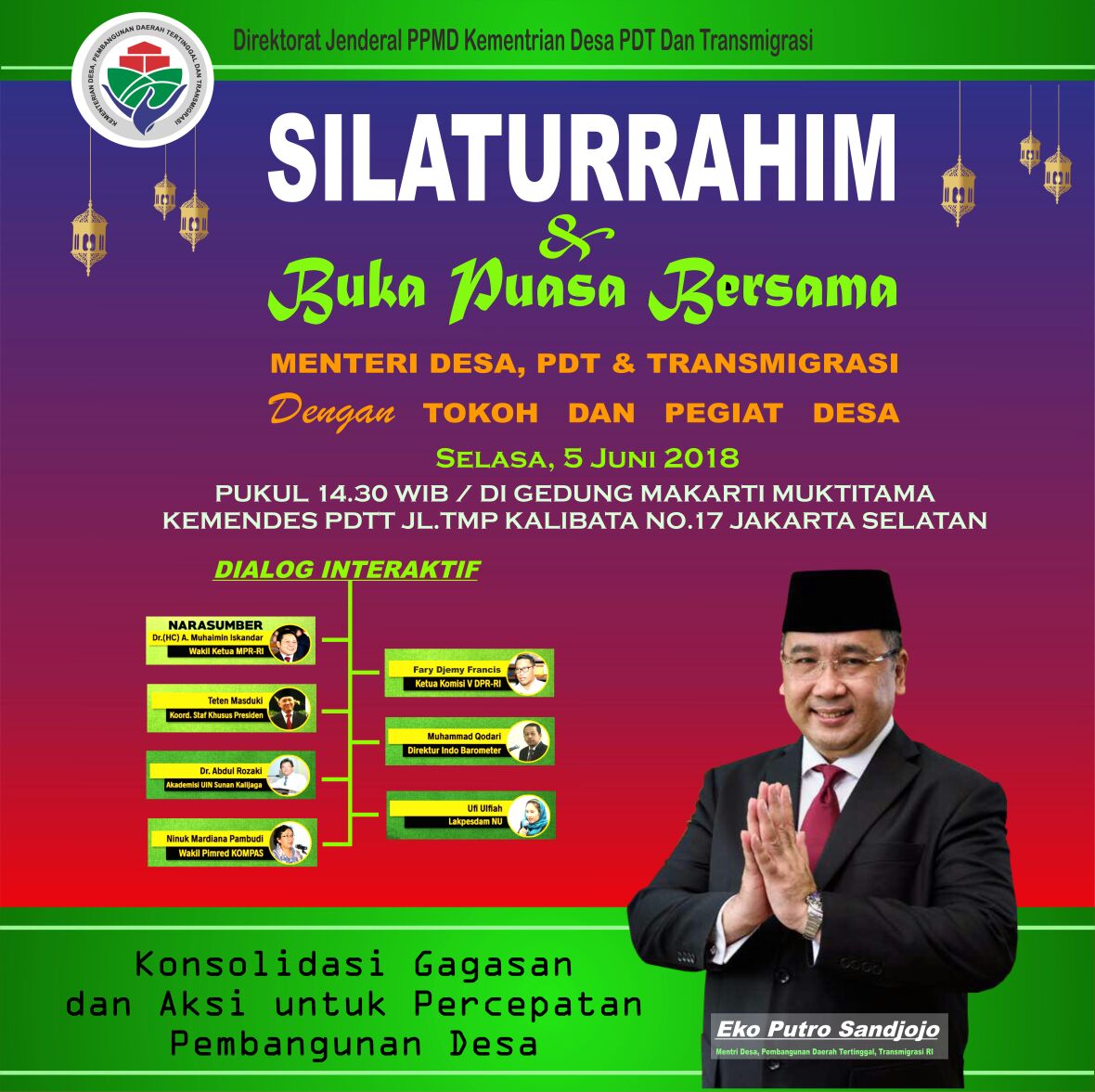 #BukberMendesa Silaturahhim Pa Mendes dg Wkl Ketua MPR RI, (Cak Imin), Teten Masduki, Fery Jemy Francis &amp; tkh pegiat desa nasional dg tema “Konsolidasi ggasan &amp; aksi percepatan pemb. Desa”
<a href="/jokowi/">Joko Widodo</a>
<a href="/CakimiNOW/">A Muhaimin Iskandar</a>
<a href="/ekosandjojo/">Eko P. Sandjojo</a>
<a href="/taufikmadjid71/">IG : taufik.madjid</a>
@fachrilabalado 
@TPPIKalteng
@TPPIPulpis