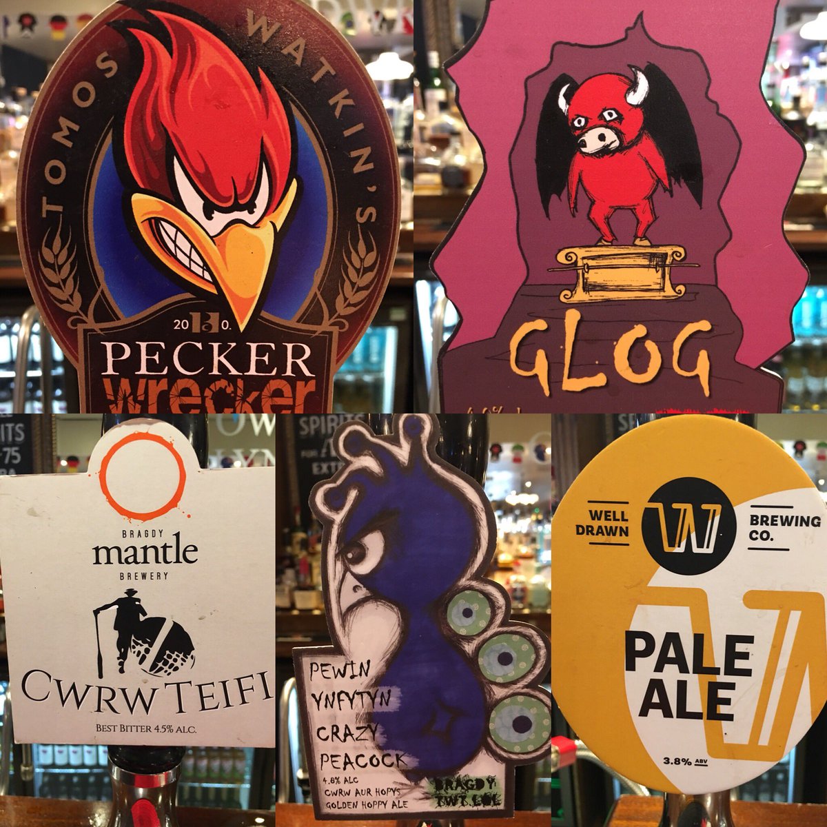 Here’s your selection of beers available today..