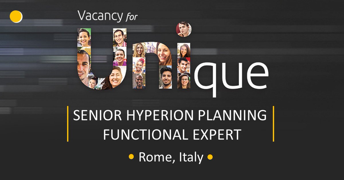 UniSystems_GR's tweet photo. When in Rome, get a planning functional expert in #Oracle #Hyperion! Want to learn more &amp; apply for our vacancy? 👉 https://t.co/8tyi3i8knF #UniSystemsJobs #JobAlert https://t.co/sAcE0AEvIg