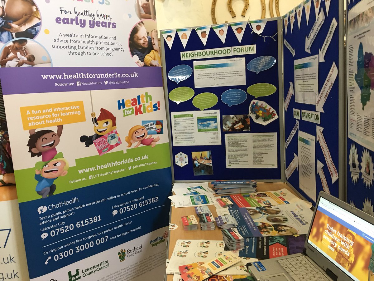 Here we are at the Rutland SEND event promoting our fantastic ChatHealth and websites #chathealth #healthforunder5s