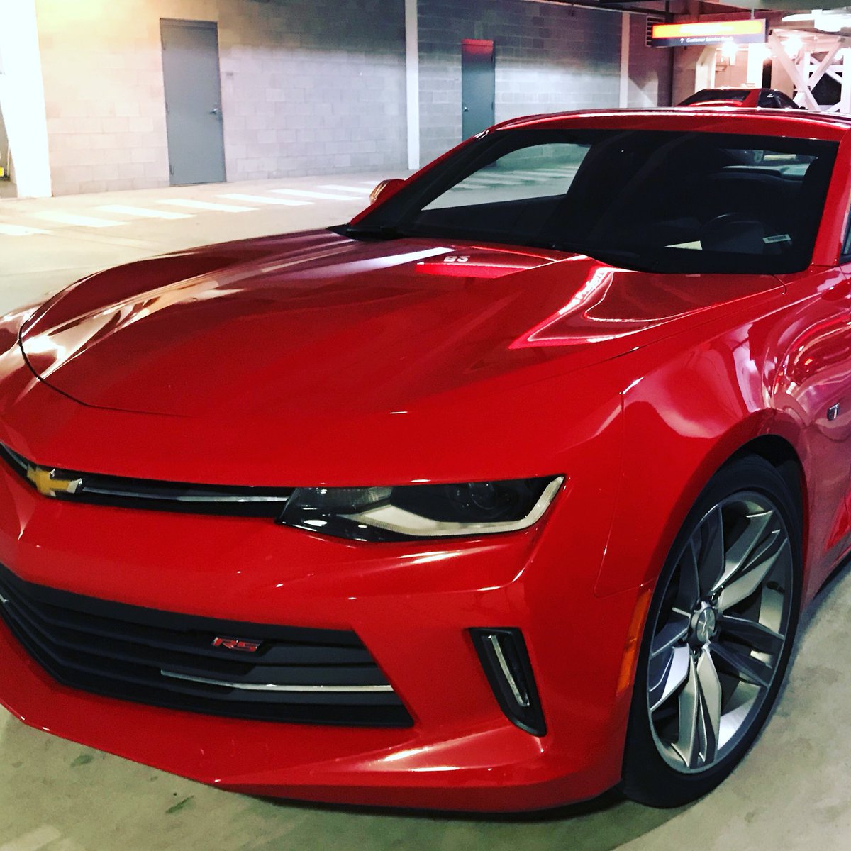 MarnieLouanne's tweet photo. You double booked my rental car? No dramas, I’ll just take the Camaro #theysaidyes #freeupgrade #redcamaro https://t.co/abgHeS32Fc