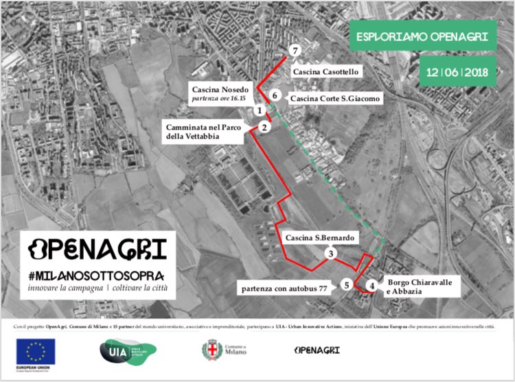 OpenagriMilano's tweet image. Vi aspettiamo tutti nella prima camminata insieme per i territori di OpenAgri. 
Volete scoprire insieme a noi la #MilanoSottoSopra?

Appuntamento il 12.06.2018 alle 16.15 alla Cascina Nosedo in via San Dionigi 80