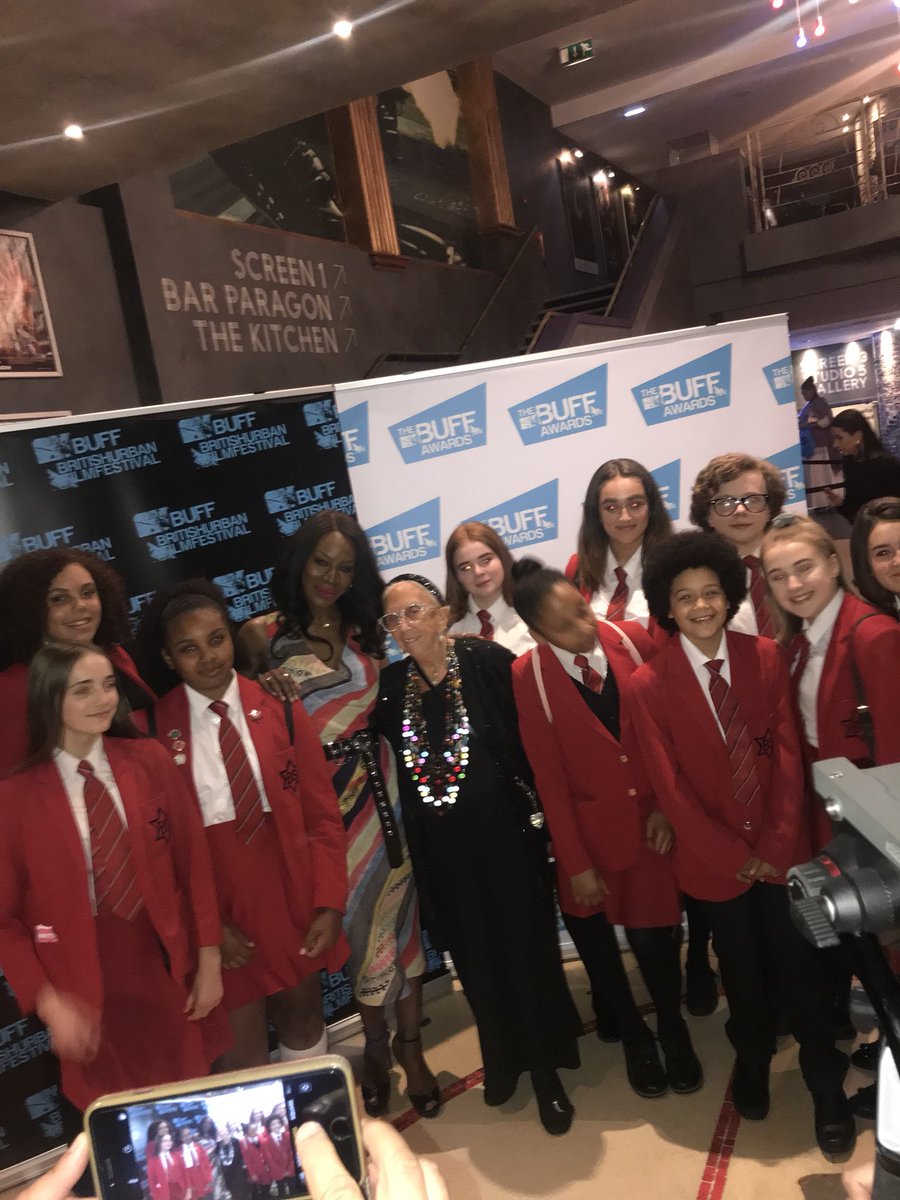 @AmmaAsante huge congratulations for winning the honorary award @buffawards last night. Your such an inspiration to so many but especially the @SpeakeStage pupils. It was such a fantastic evening 🌟
