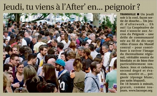 stephhuin's tweet photo. 💦 J-2 avant l'Afterwork "Les Accros du Peignoir" @villesdeaux à @lacoope, votre peignoir du soir est prêt ???
On compte sur vous 👍
Merci @lamontagne_fr pour ce clin d'œil ;) https://t.co/gW8bQleDYy