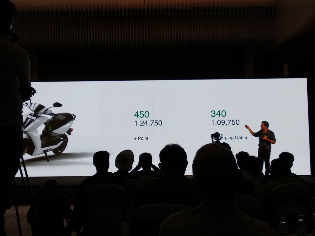 sanjivvakharia's tweet image. The @atherenergy  launch at #banglore very tempting price there