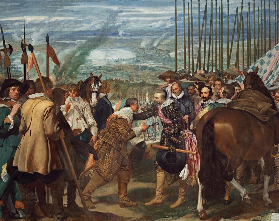 TerciosESP's tweet photo. Tal día como hoy en 1625 ocurre uno de los mayores logros militares de la Guerra de los Treinta Años para España cuando después de 9 meses de cerco, Breda cae y es tomada por Ambrosio de Spínola y los Tercios de Flandes.

https://t.co/txjGgX03Bt https://t.co/ZBA2t1FXHd