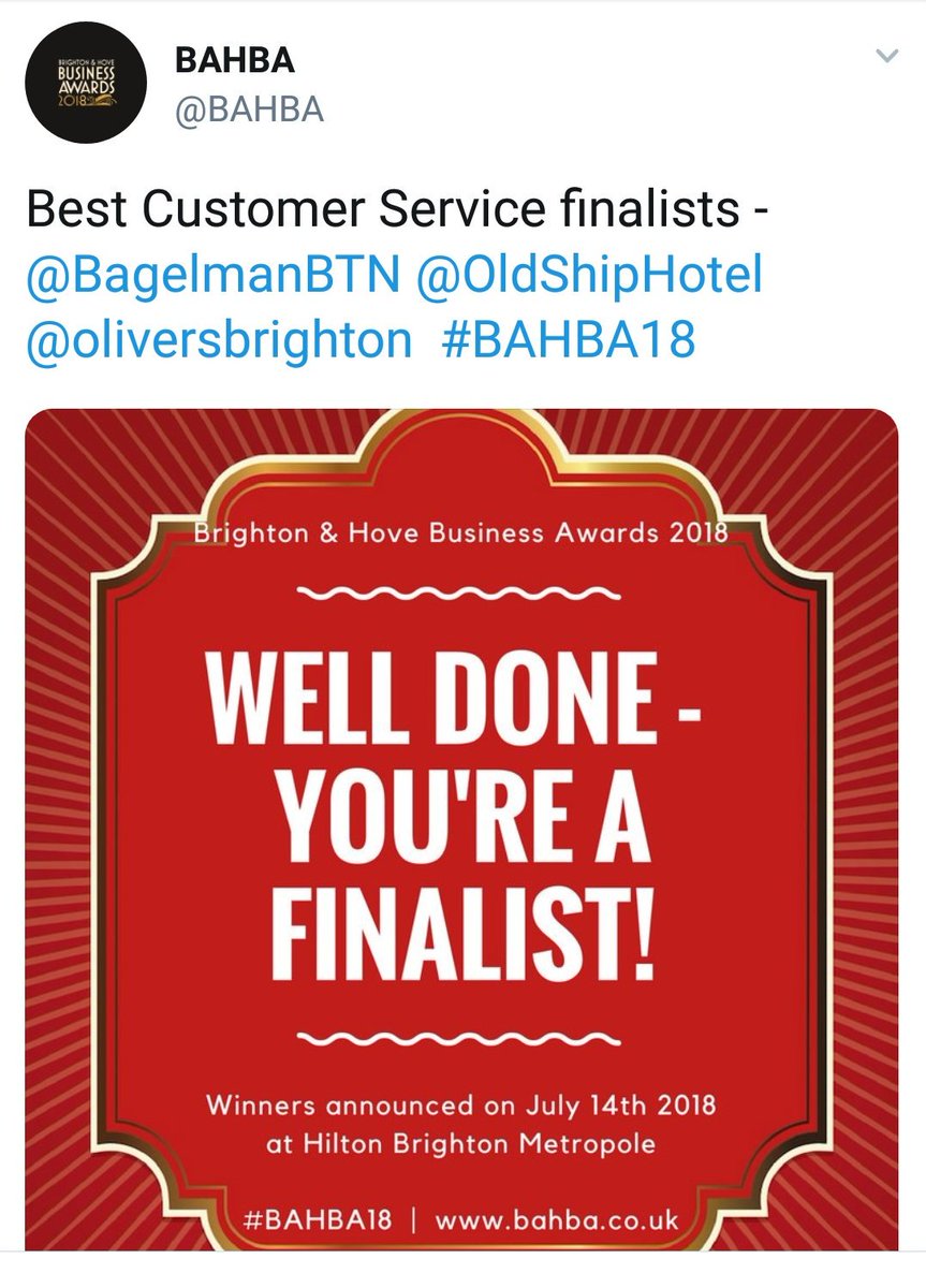 oliversbrighton's tweet photo. I've been nominated for 2 awards! 🏆😍🏆 @BAHBA #BAHBA18

Thank you to every single #Witch or #Wizard that has left me a review on Facebook, Google or Tripadvisor! 🌟🌟🌟🌟🌟

#brighton #sussex #harrypotter #award #eastsussex #hove https://t.co/QRTqG04ti9