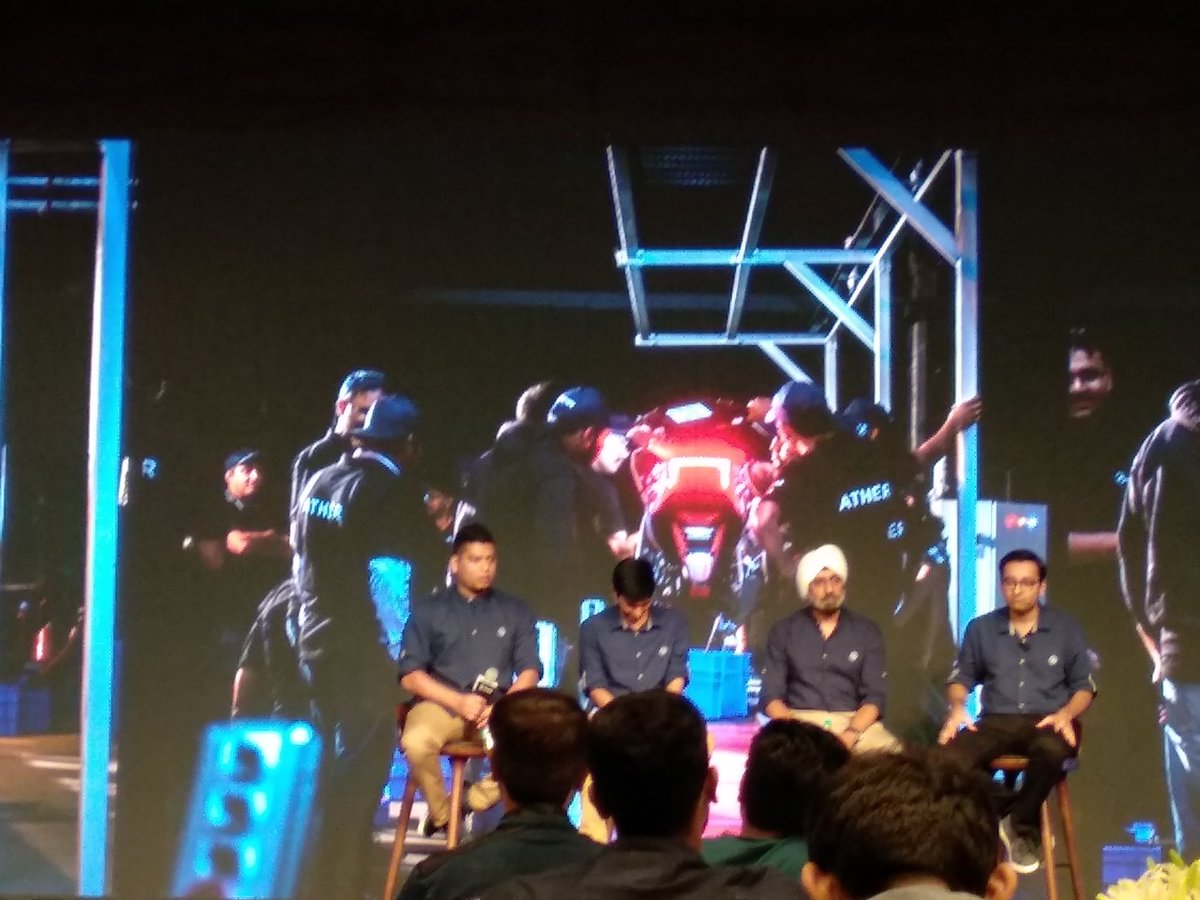 sanjivvakharia's tweet image. The @atherenergy the team on Q &amp;amp; A along with @tarunsmehta