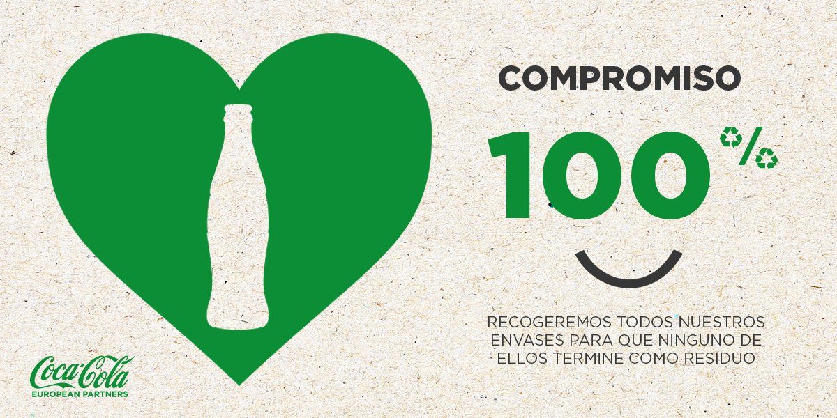 CocaColaEP_es's tweet photo. En este #DiaMundialdelMedioAmbiente #Avanzamos compartiendo el compromiso de nuestros empleados para que ningún envase termine como residuo https://t.co/8mgjrWek8s