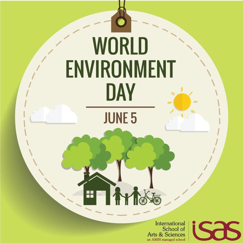 ISAS_Dubai's tweet photo. Today is #WorldEnvironmentDay! Let’s get outdoors #WithNature and appreciate nature’s beauty & importance… #ConnectWithNature #ProtectEarth #WorldEnvironmentDay2018 @KHDA #MyDubai #UAE #ISASCoreValues #MyISAS https://t.co/3tolMx995m