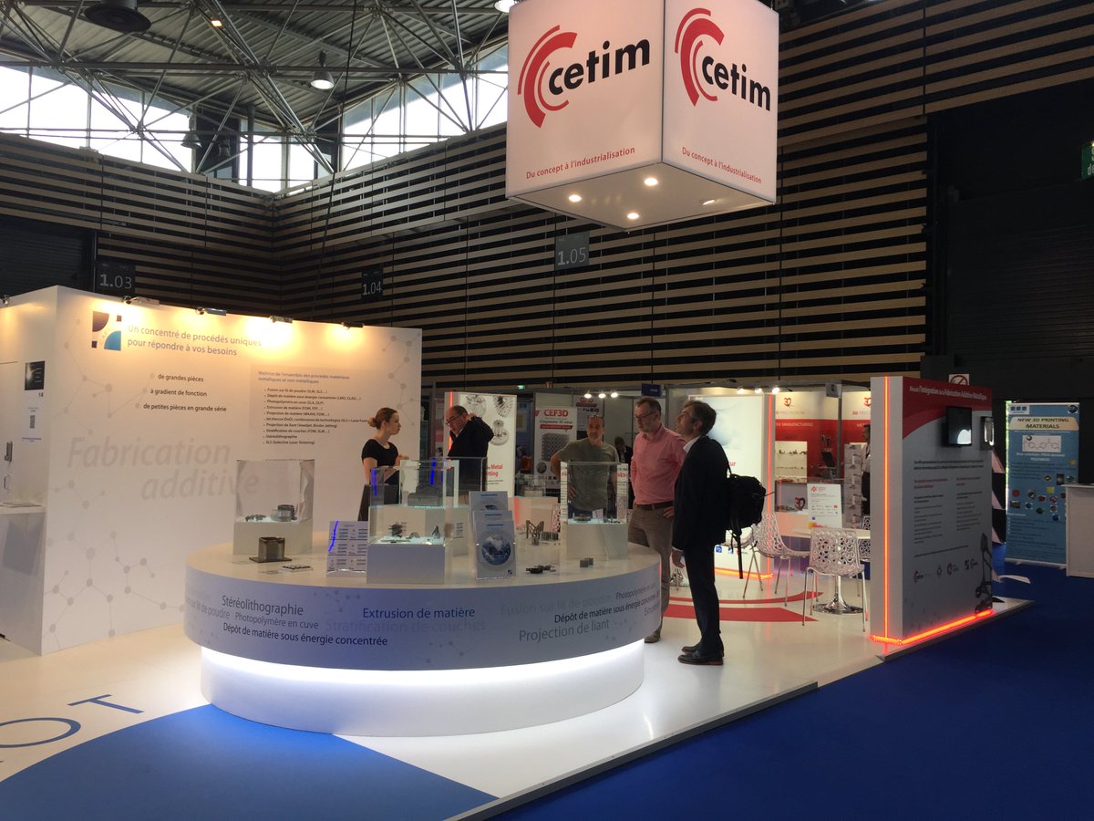 .<a href="/salon_3DPRINT/">3D PRINT Congress & Exhibition</a> 2018, c’est parti ! Retrouvez les experts du Cetim sur le stand F07 pour concrétiser vos développements en fabrication additive. bit.ly/2sxe8pJ #impression3d #3dprinting #technologie #innovation #lyon