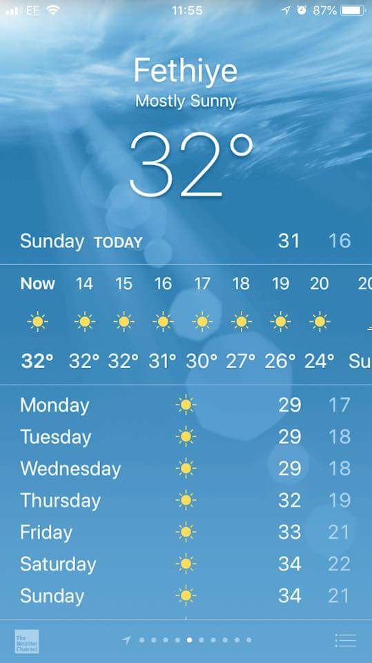 _mrsp73's tweet photo. Hotting up nicely !! #4weeks #holidaycountdown #Turkey2018 #Turkey #3weeksofheaven #homeinthesun https://t.co/RXOmtnluY2