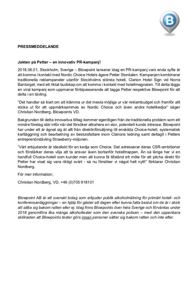 PETTER STORDALEN - Vi ønsker og komme i kontakt med deg. Hører gjerne fra dere <a href="/petterstordalen/">Petter A. Stordalen</a> 😅

Ring Christian +46 (0)8 791 9000. 

Vänliga hälsningar Team Blowpoint.