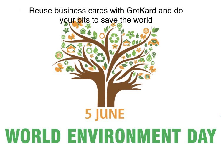 Gotkard's tweet photo. #reuseble business card with GotKard #WorldEnvironmentDay2018 https://t.co/sdlwLjxlmc