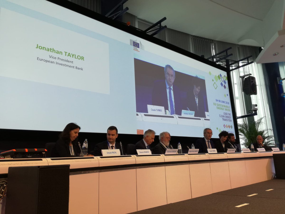 Jonathan Taylor Vice President <a href="/EIB/">European Investment Bank</a> underlines that investing in #energyefficiency remains one of the most cost-effective investments in support of the #cleanenergytransition #EUSEW18