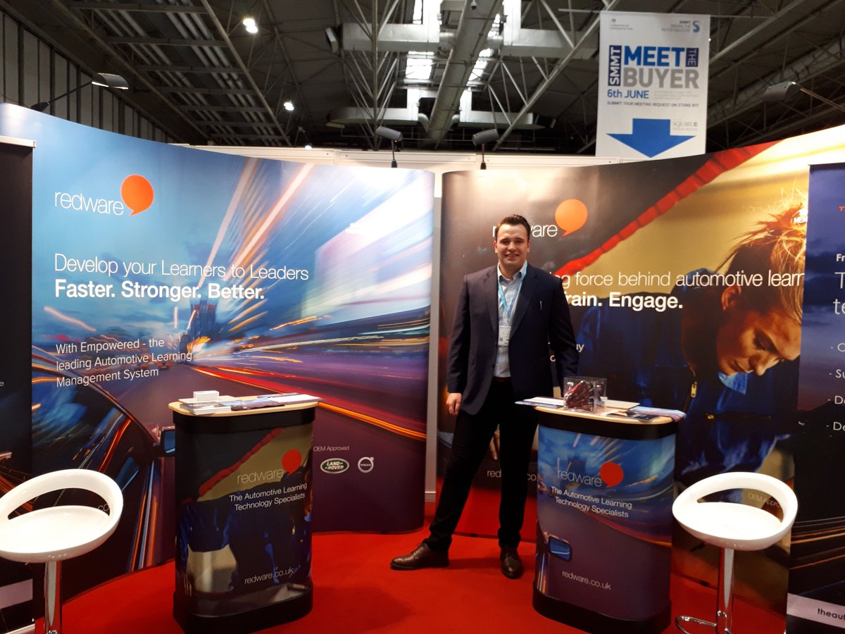 redware's tweet photo. We're all set up and ready for @automechanikaBM! Visit stand B09 to speak to Josh and Cassie and find out how #automotive #learningtechnology could help your organisation https://t.co/oFDoUMAXZG