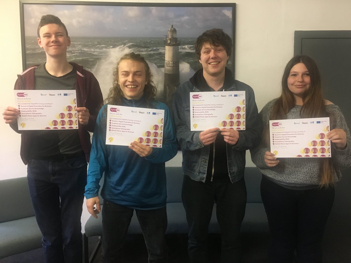 DigitalMeBC's tweet photo. Well done to the recent cohorts who completed our #blackcountry #digitalskills and #employability course in #halesowen #stourbridge and #wolverhampton Places still available if you are unemployed and aged 16-29 
Find out more at our website https://t.co/LOiDv22BXE
#jobseekers https://t.co/14SYA2MjAc