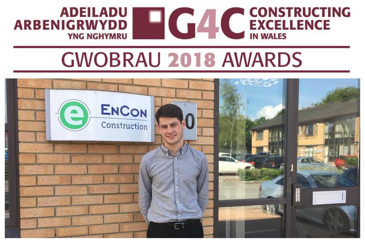 Congratulations to our Trainee QS Gabriel, who has been shortlisted in the #TraineeoftheYear Category, at the forthcoming @CEWales #G4CAwards Well done Gabe - we are super proud!  👏🎉😀