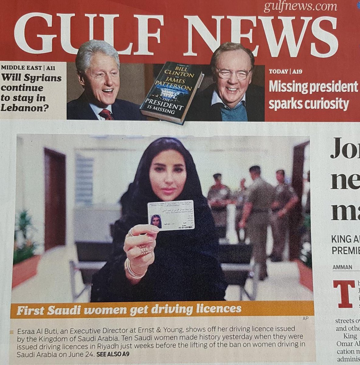 So proud of Esraa Al Buti from EY, one of the first women in Saudi Arabia to get her driving licence.