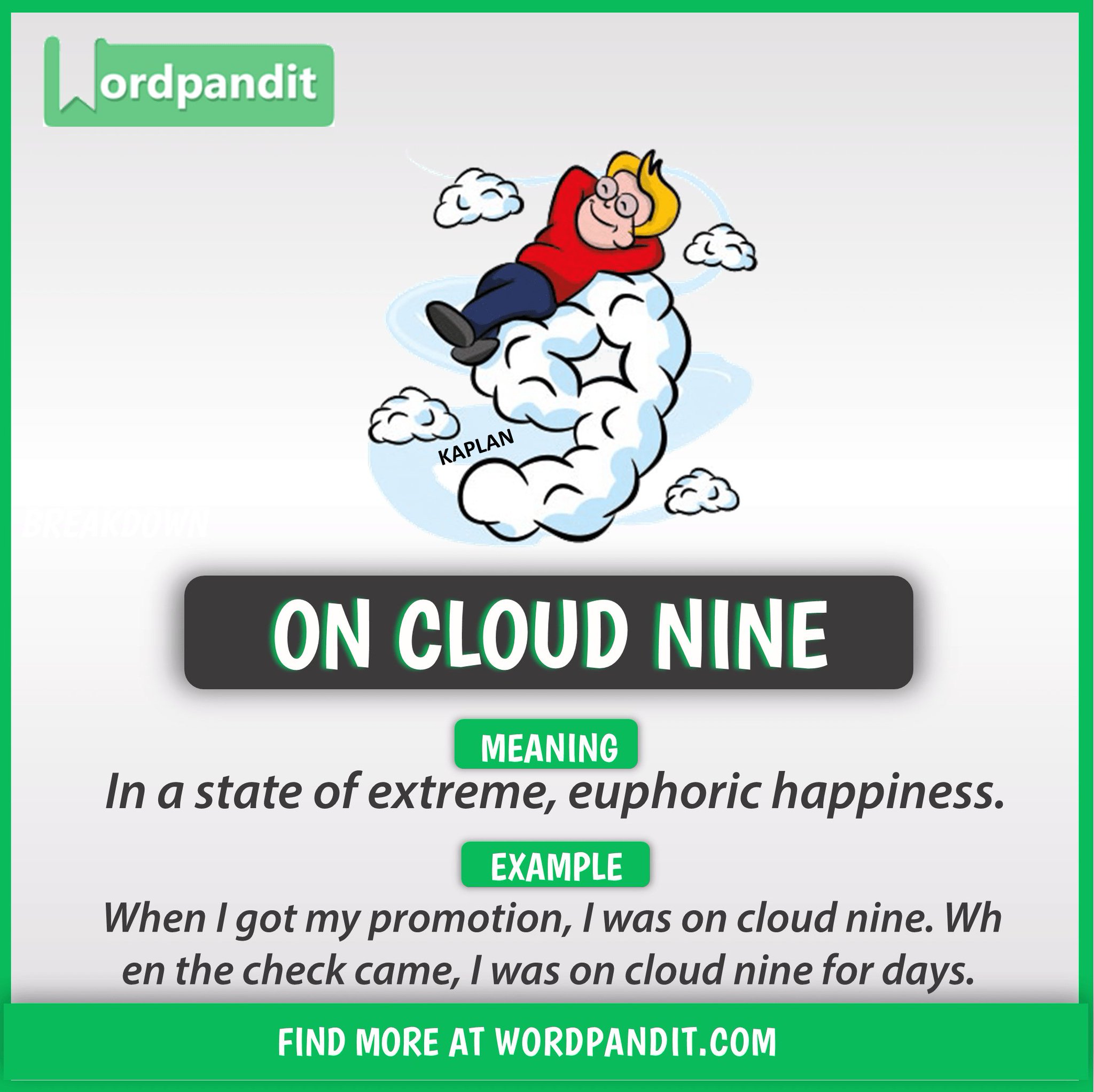 Cloud nine 2024 idiom meaning