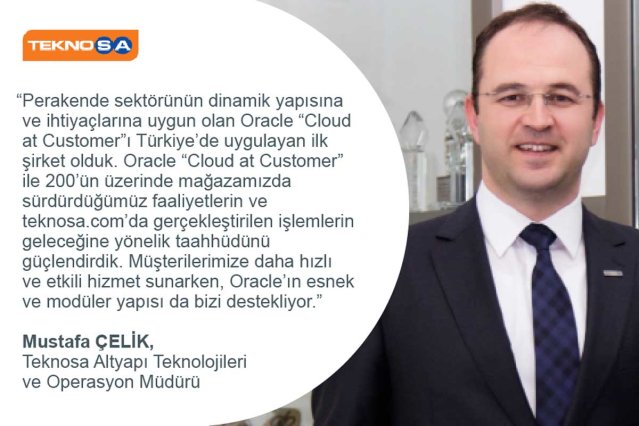 Oracle #CloudatCustomer çözümünü ülkemizde ilk uygulayan şirket olan #Teknosa, bu sayede müşterilerine daha #hızlı ve #esnek hizmetler sunuyor. #Teknosa #MustafaÇelik #OracleBulut #OracleEmp bit.ly/2syANBP